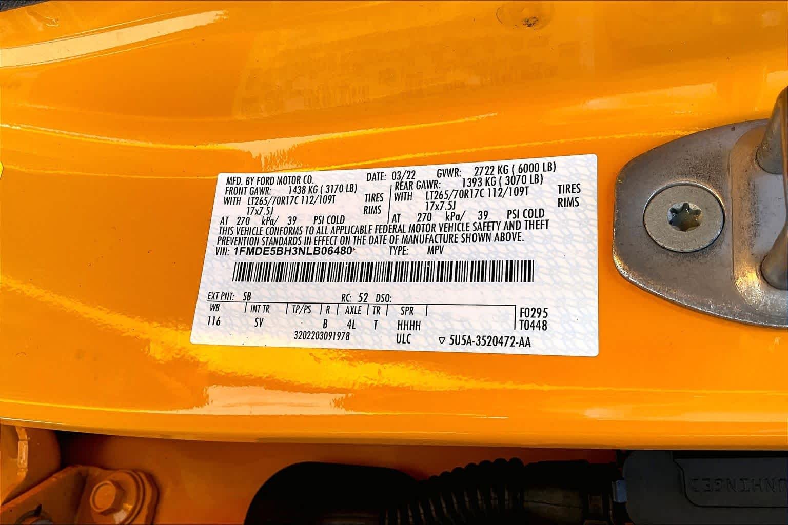 Certified Used 2022 Orange Metallic Ford Black Diamond image 34