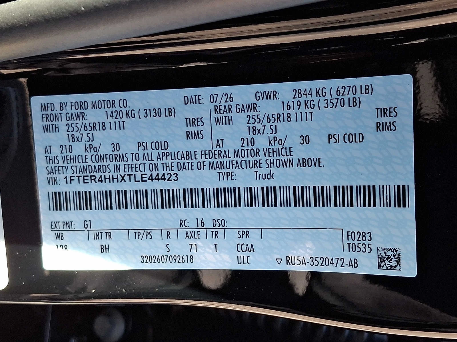 New 2026 Shadow Black Ford XLT image 14