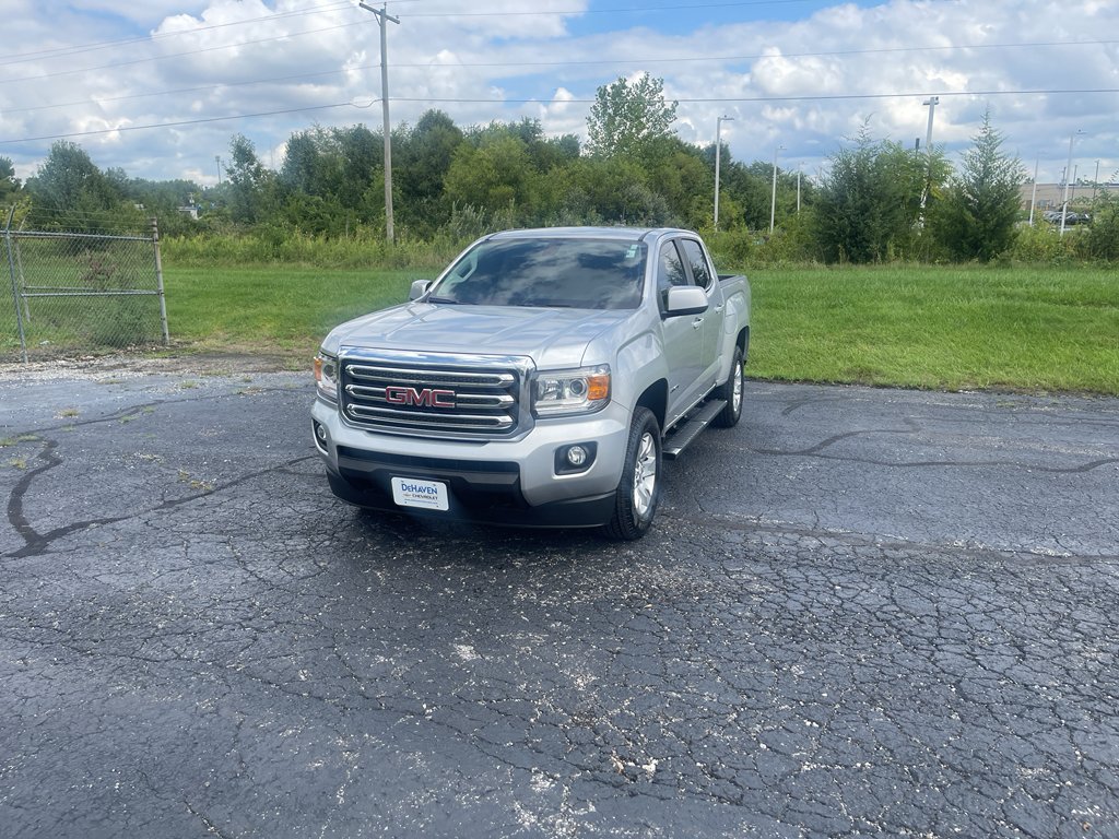 Silver 2017 GMC Canyon Pickup Truck Four-Wheel Drive