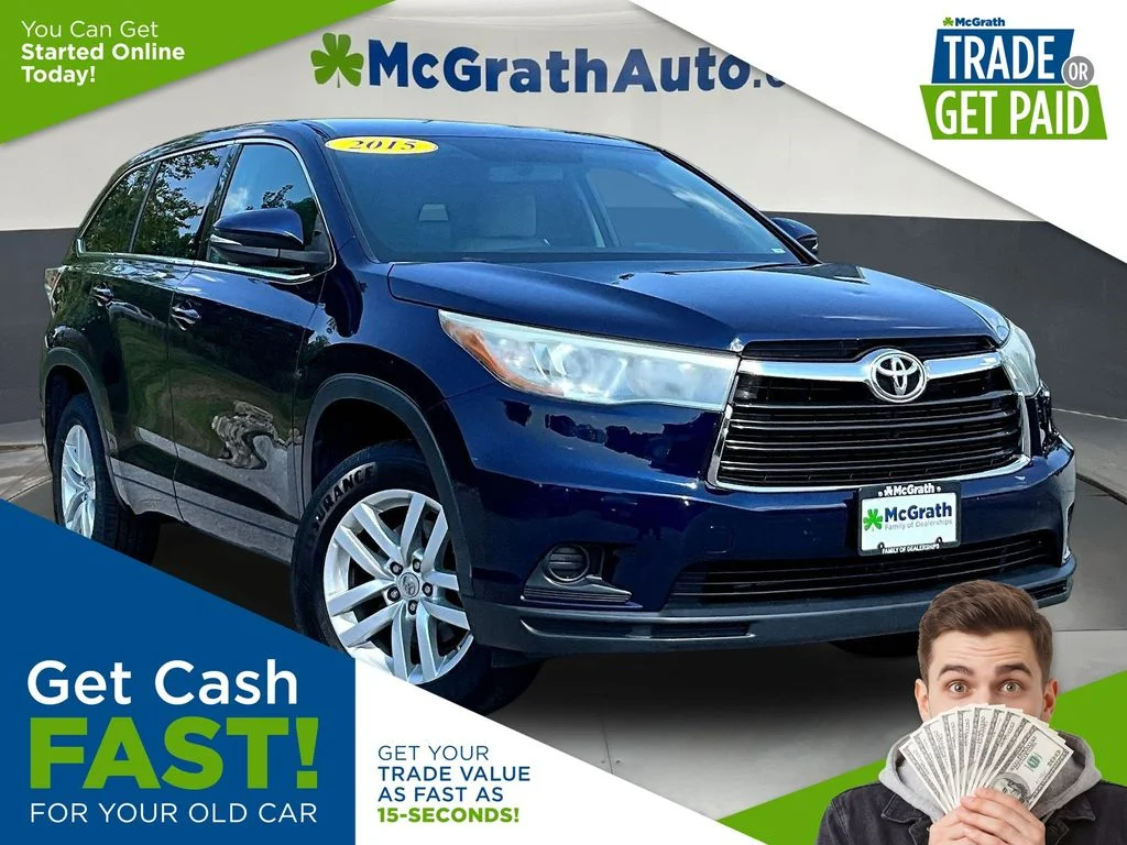 Used 2015 Blue Toyota LE image 1