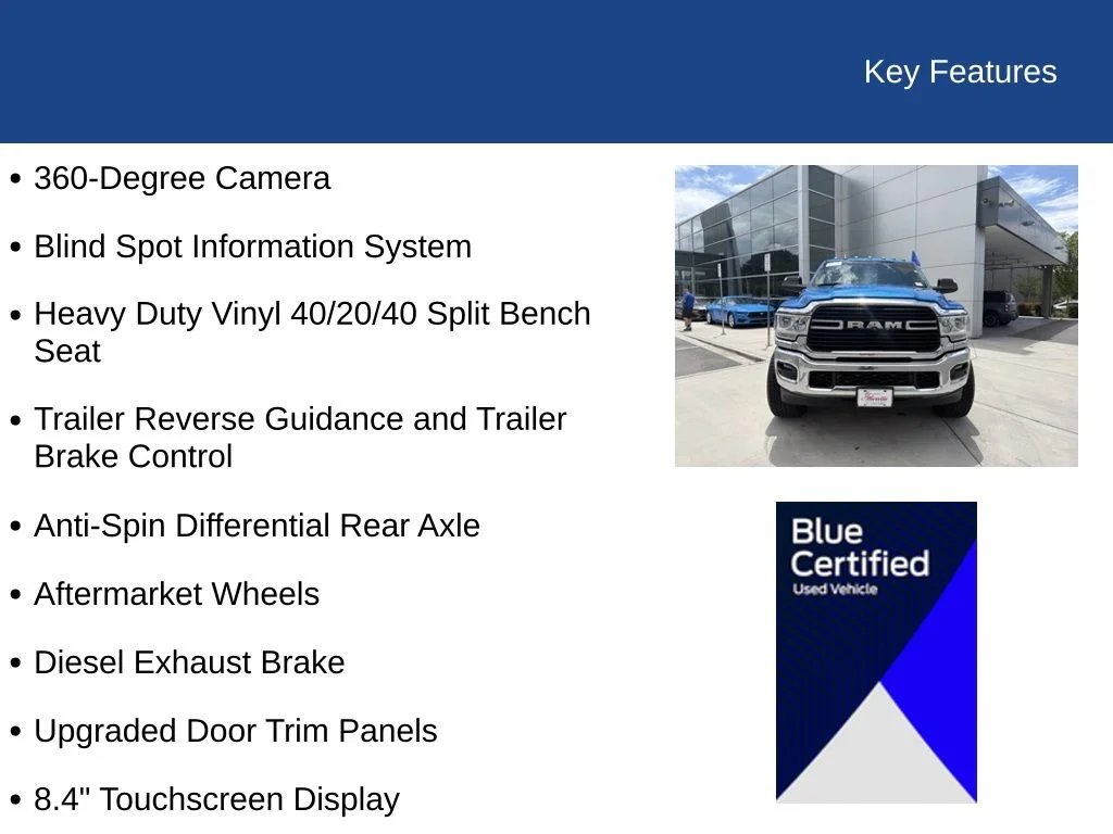 Certified Used 2020 Hydro Blue Pearlcoat Ram Tradesman image 30