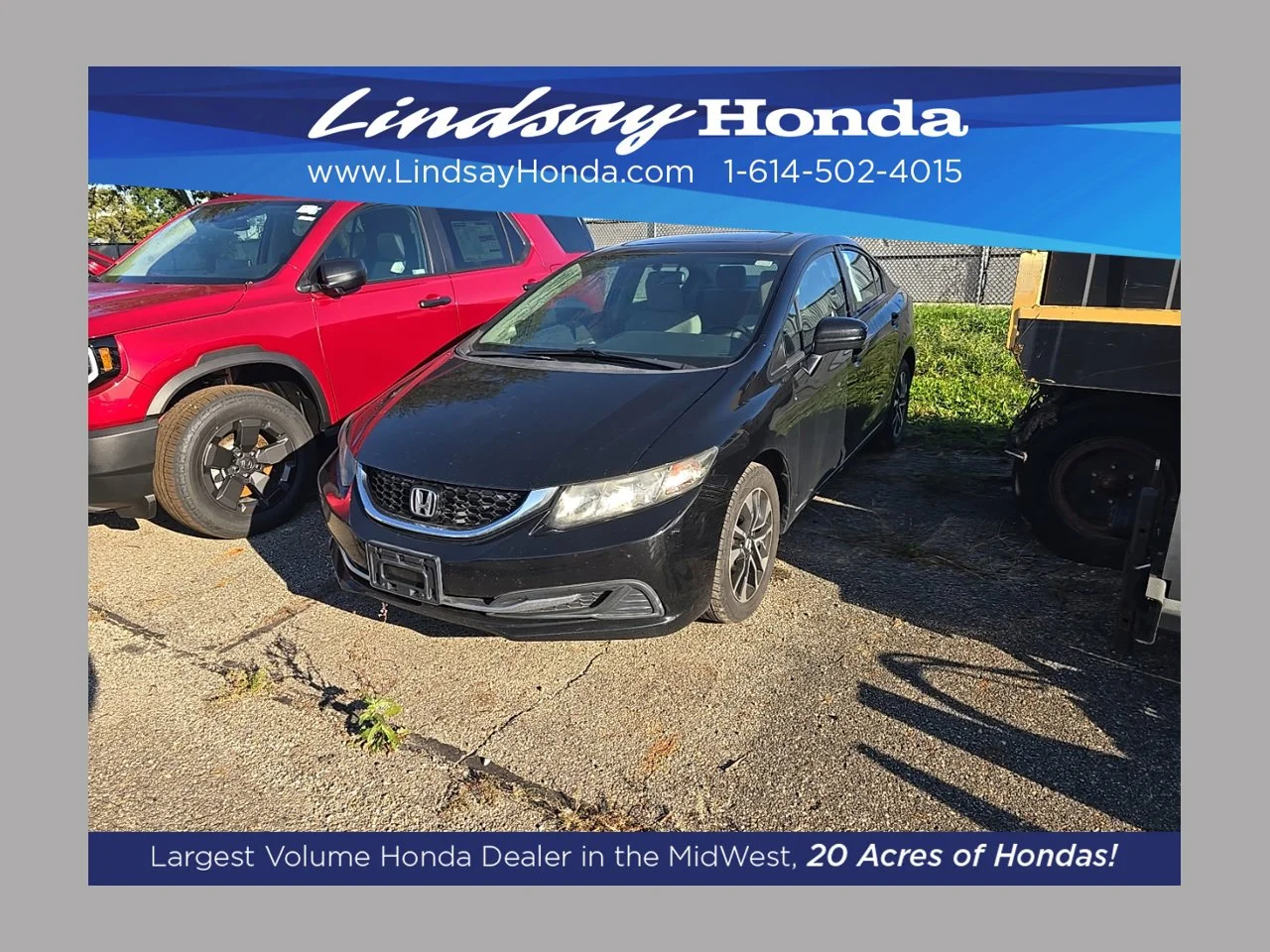 Used 2015 Black Honda EX image 1