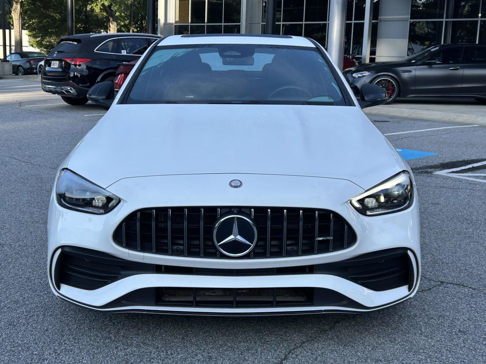 Certified Used 2025 Polar White Mercedes-Benz AMG® C 43 4MATIC® Sedan image 3