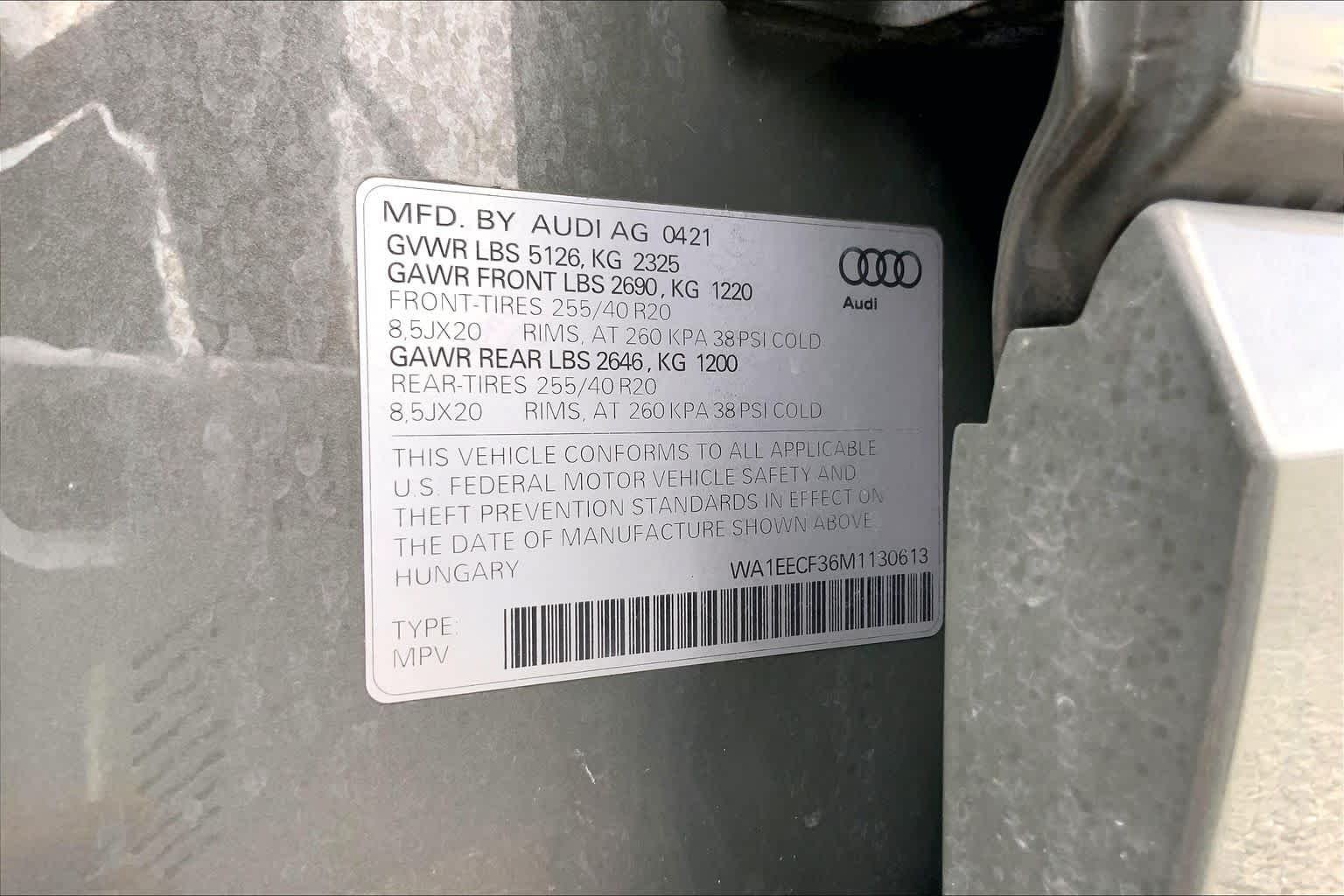 Used 2021 Chronos Gray Metallic Audi S line Premium Plus image 36