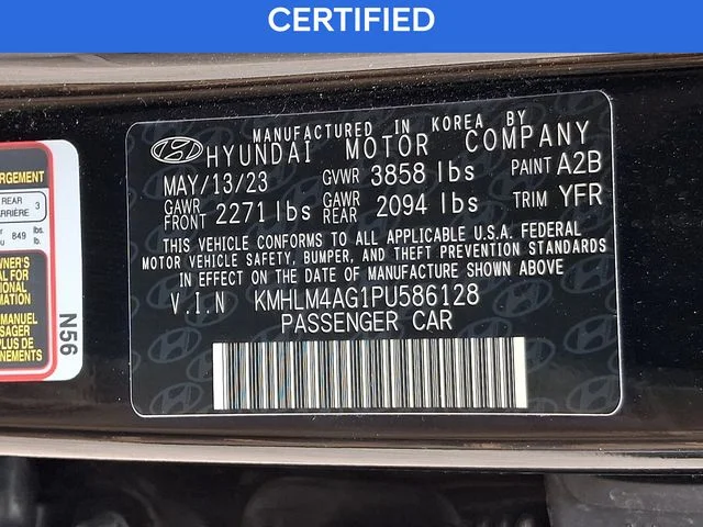 Used 2023 Black Hyundai SEL image 27