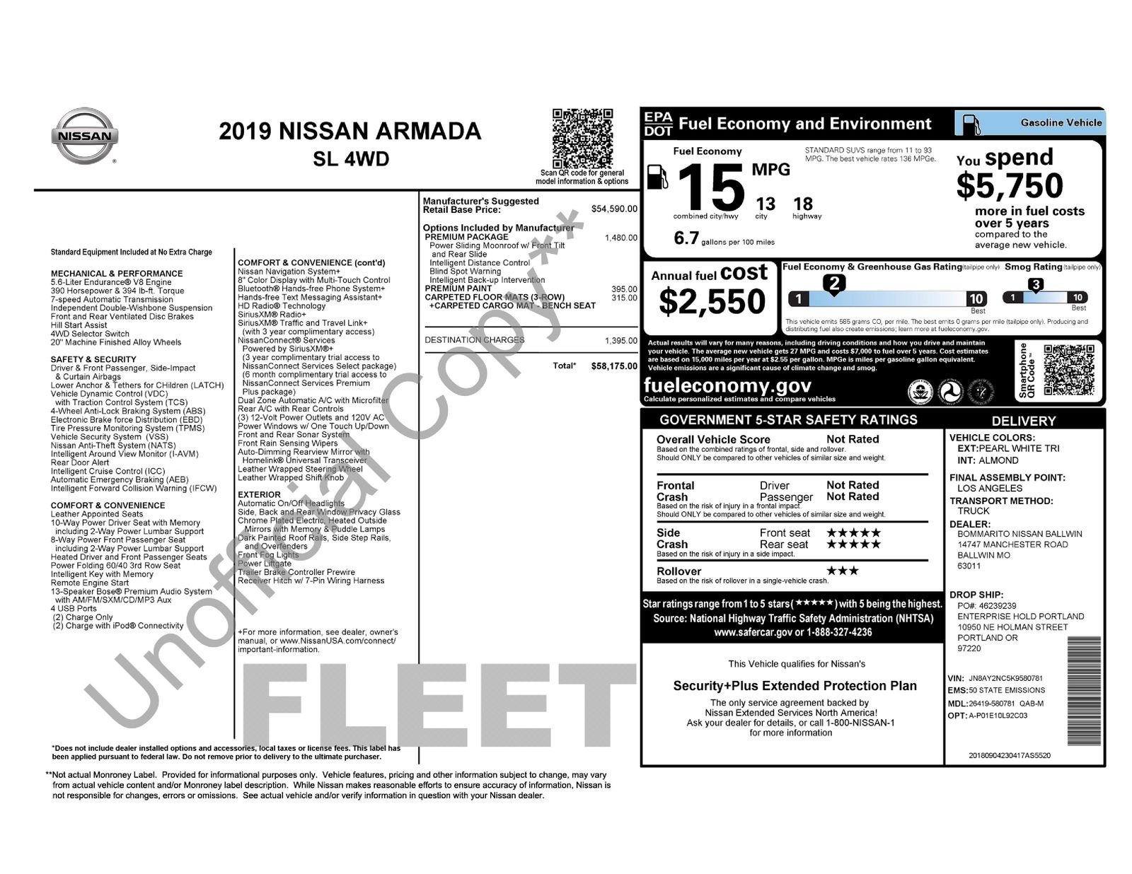 Used 2019 White Nissan SL image 10