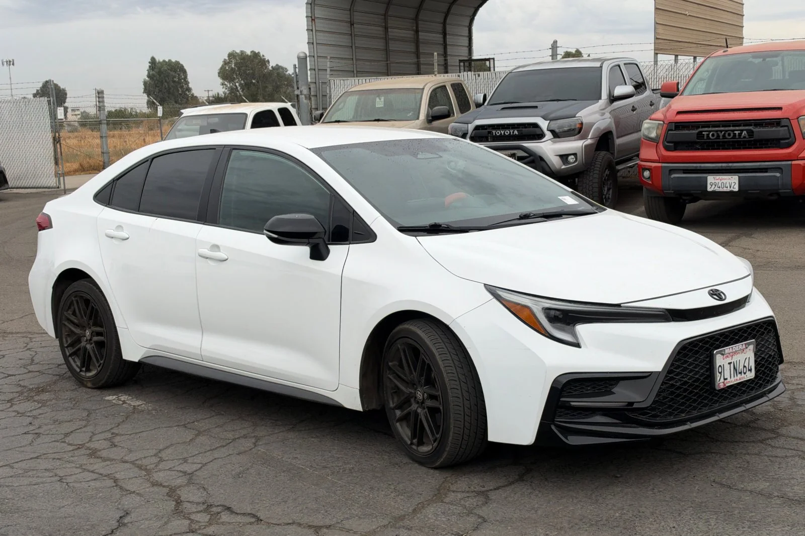 Used 2024 White Toyota SE Nightshade image 2