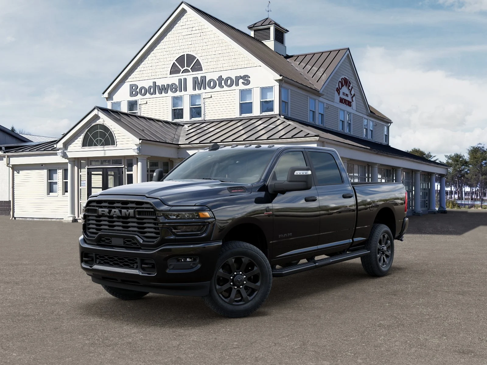 New 2026 Diamond Black Crystal Pearlcoat RAM Big Horn Crew Cab 4x4 6