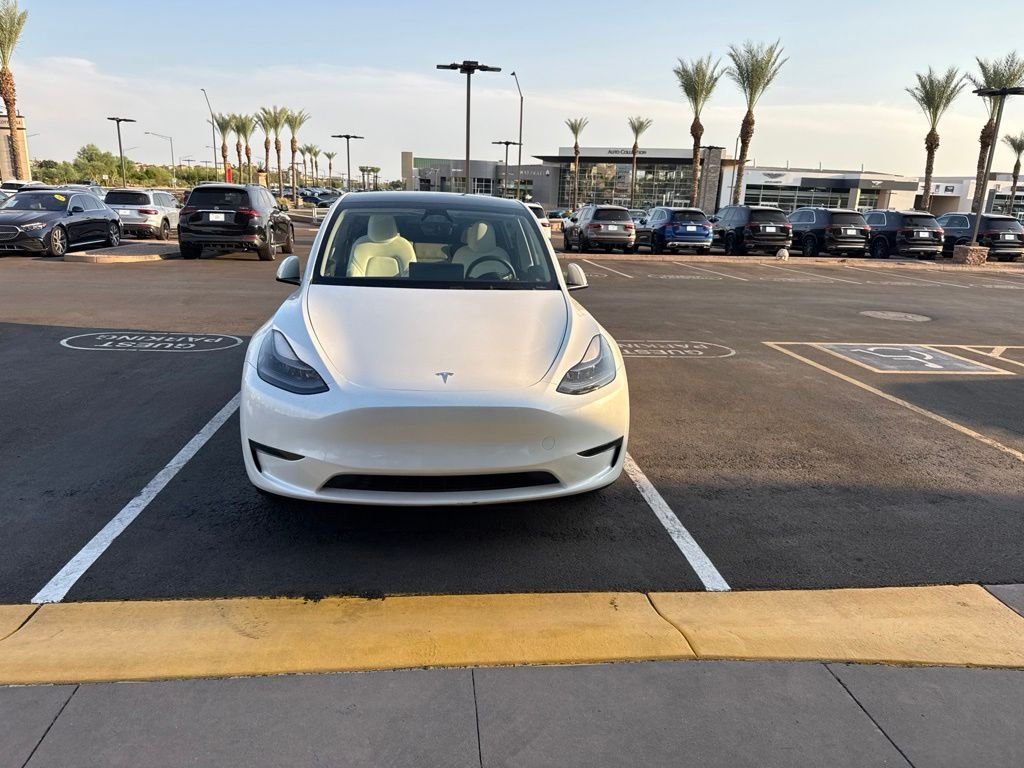 Used 2024 Pearl White Multi-Coat Tesla Long Range image 2