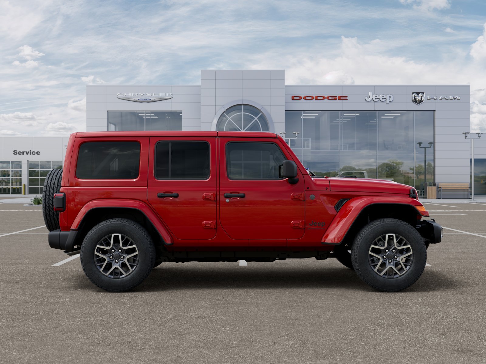 New 2026 Firecracker Red Clear-Coat Exterior Paint Jeep Sahara image 50