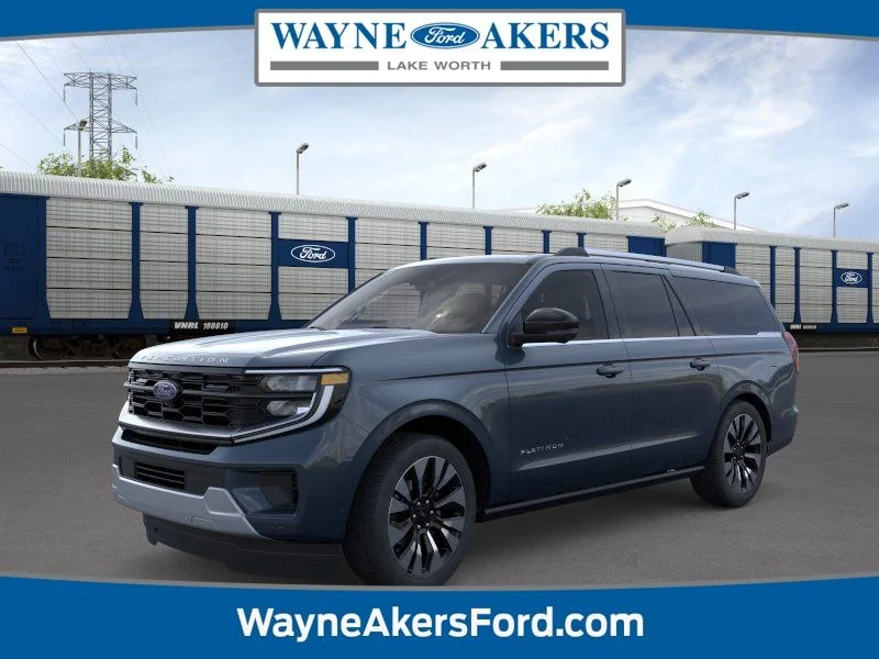 New 2026 Stone Blue Metallic Ford Platinum image 1