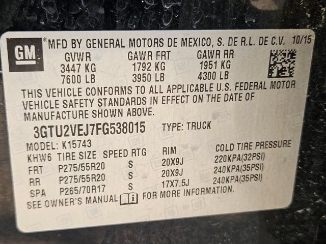 Used 2015 ONYX BLACK GMC SLT image 34