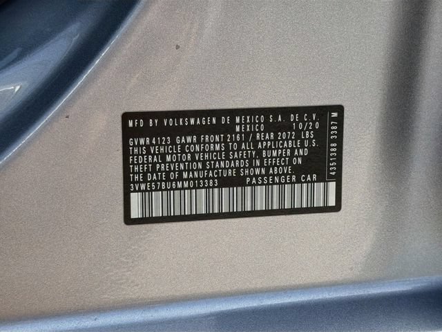 Used 2021 Pyrite Silver Metallic Volkswagen SEL image 45