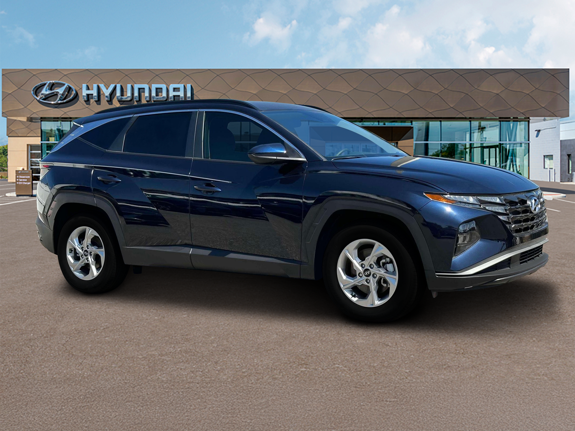 New 2024 Blue Hyundai SEL AWD image 10