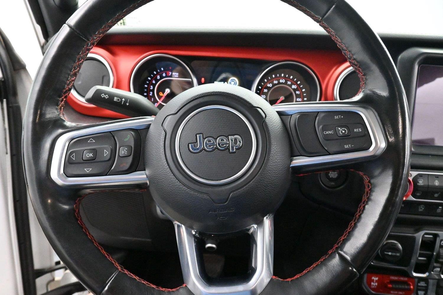 Used 2021 Bright White Clearcoat Jeep Rubicon image 15