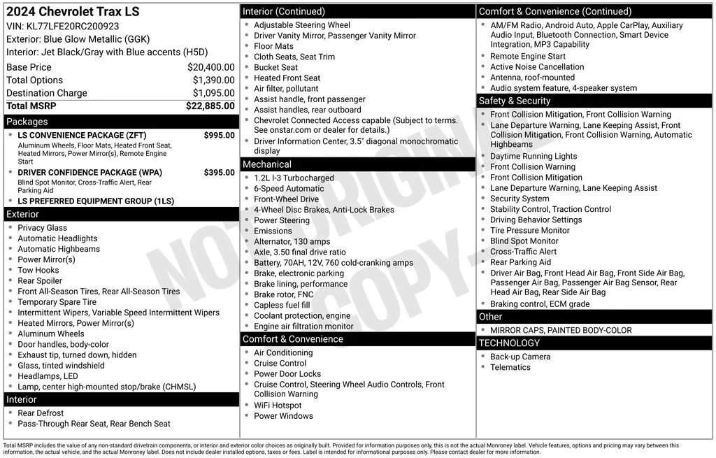 Used 2024 Blue Glow Metallic Chevrolet LS image 7