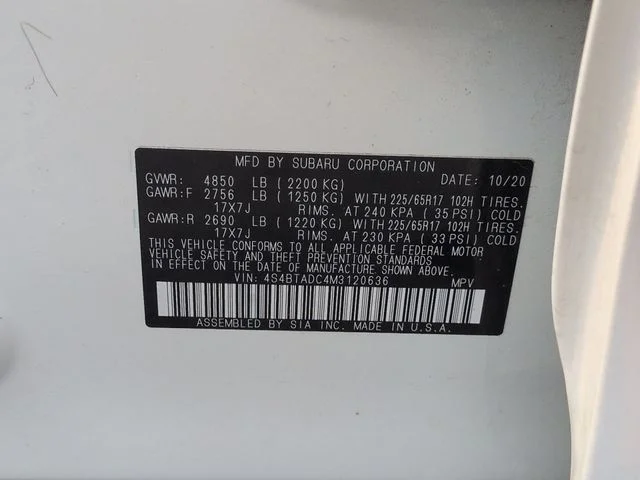 Used 2021 White Subaru Premium image 38