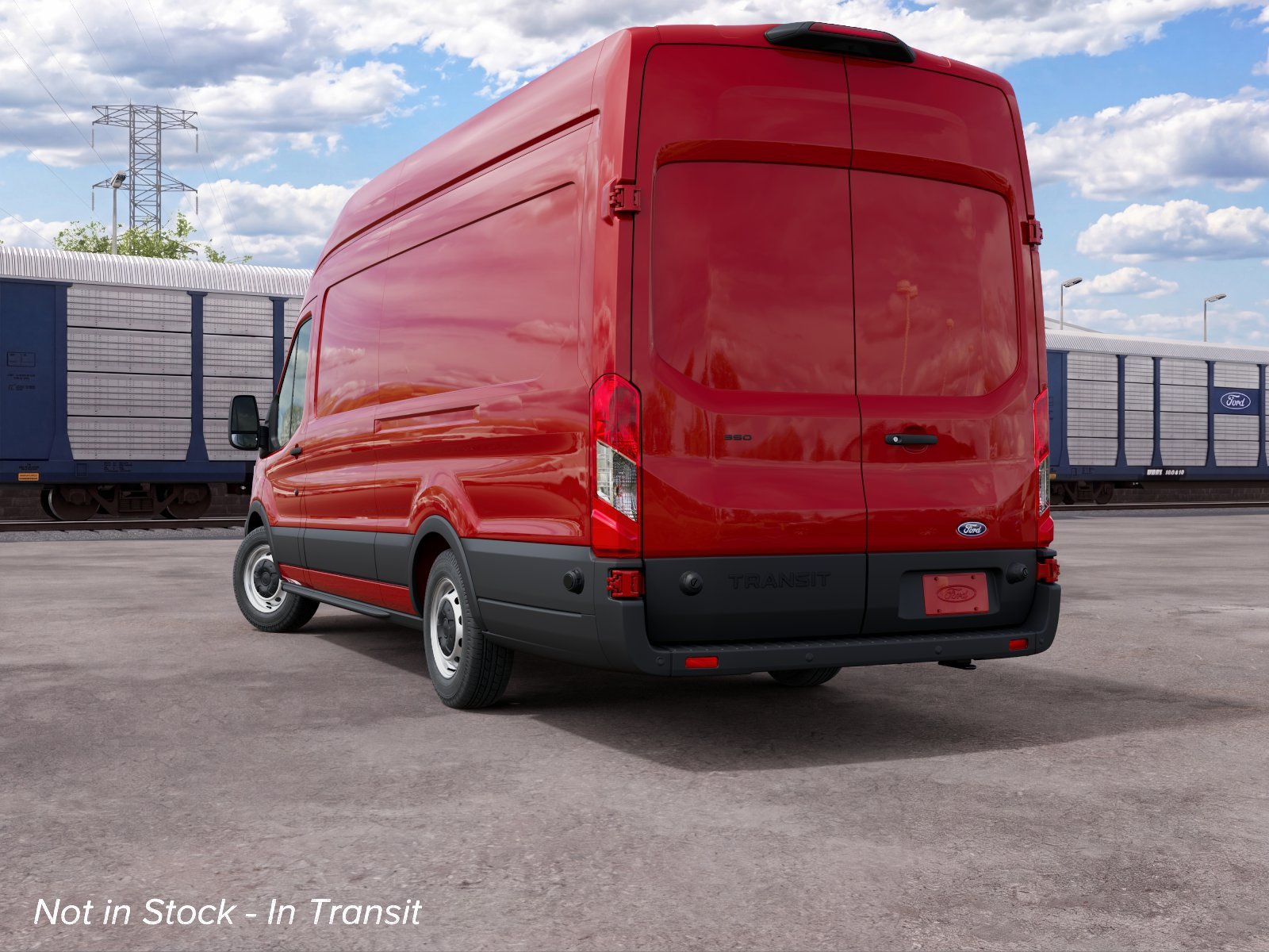 New 2027 Race Red Ford Cargo Van image 8