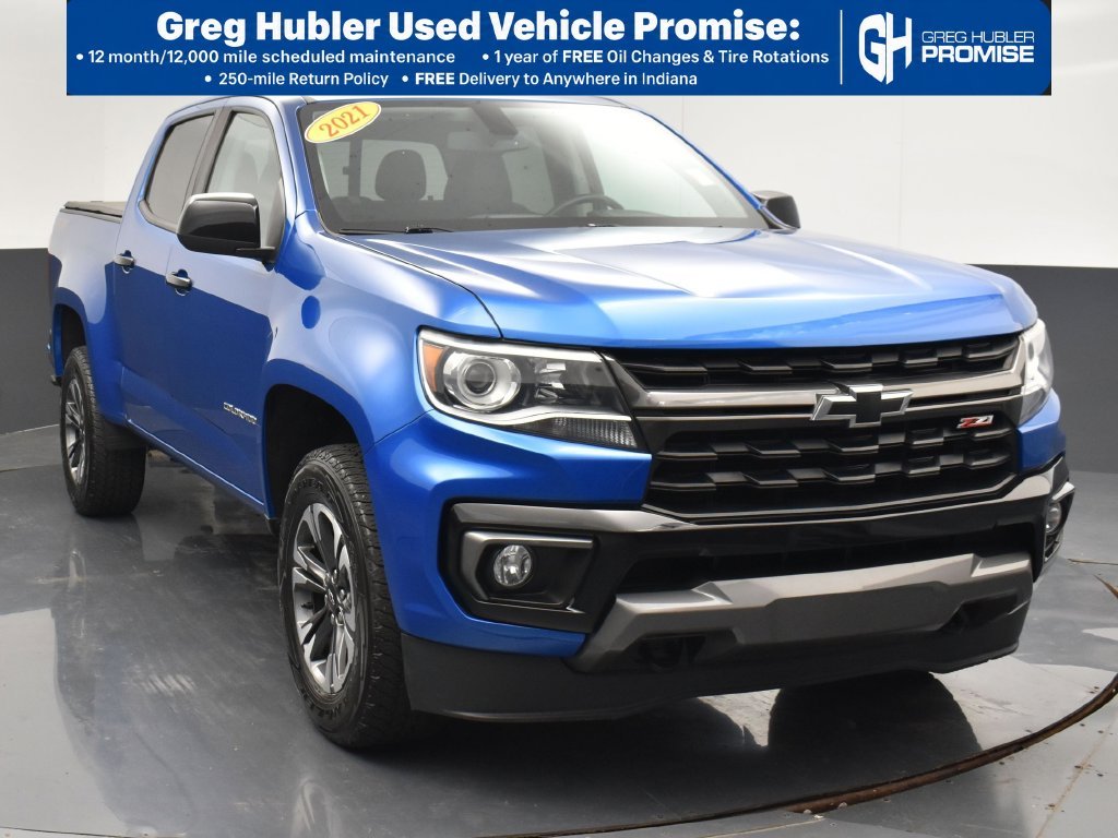 Used 2021 Blue Chevrolet Z71 image 1