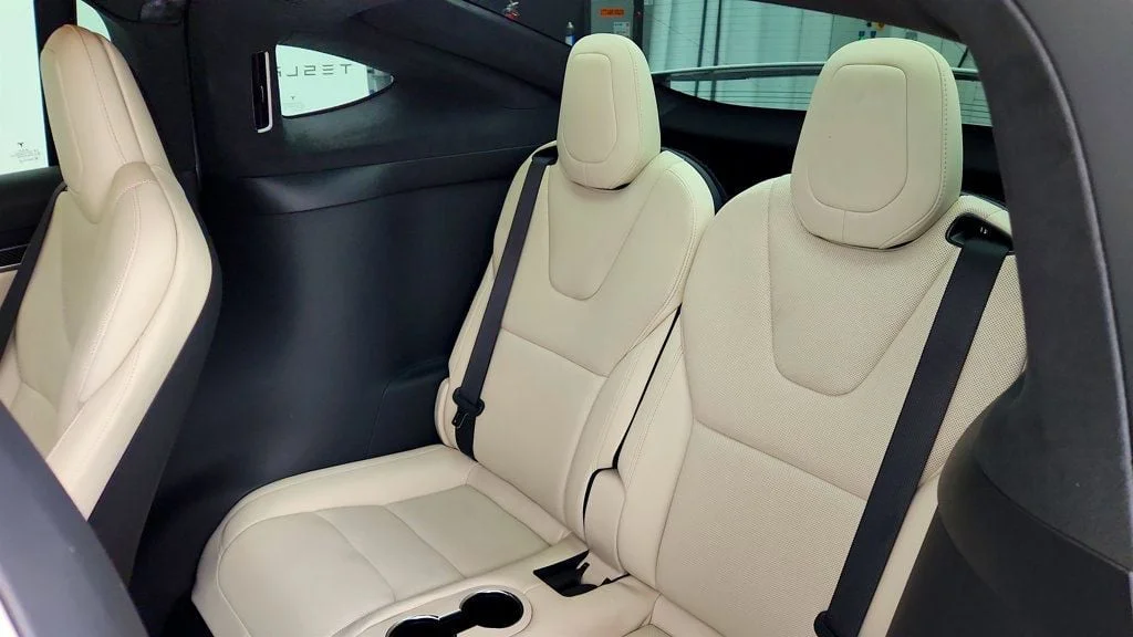 Used 2022 Pearl White Multi-Coat Tesla Plaid AWD w/ 22