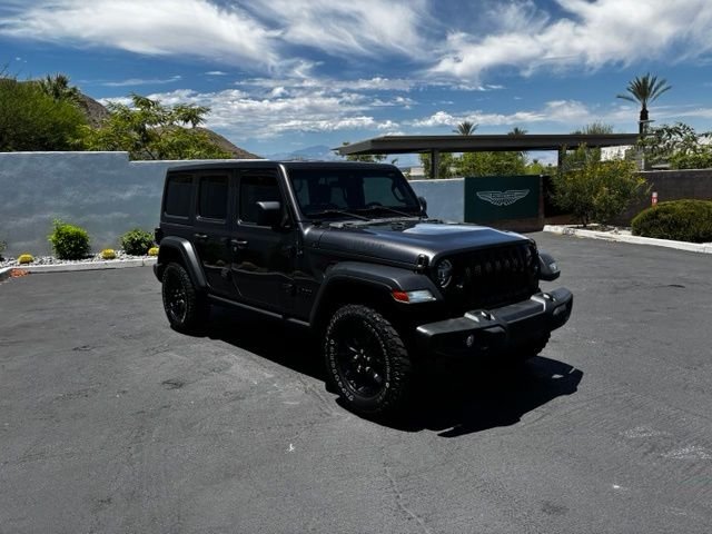 Used 2021 Granite Crystal Metallic Clearcoat Jeep Unlimited Willys image 3