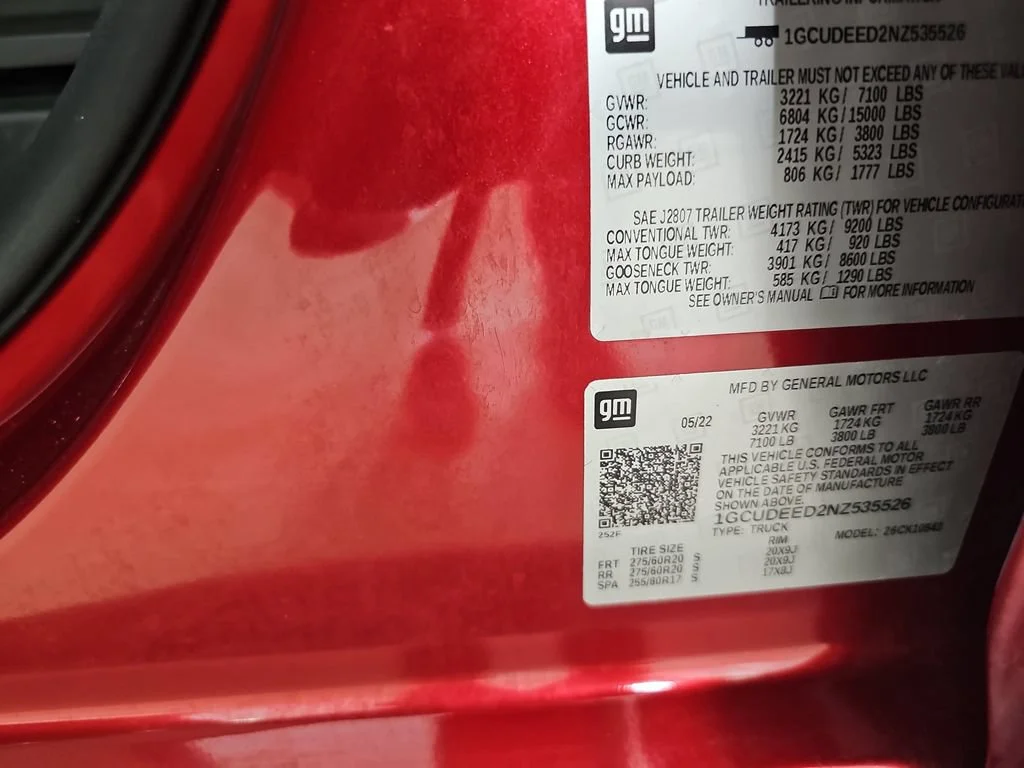 Used 2022 Cherry Red Tintcoat Chevrolet RST image 41