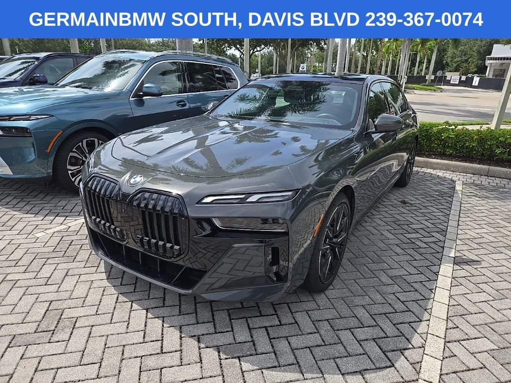 Certified Used 2023 Gray Metallic BMW 740i image 1