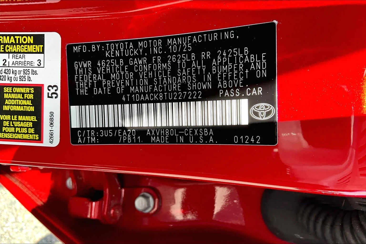 New 2026 Supersonic Red Toyota Nightshade image 22