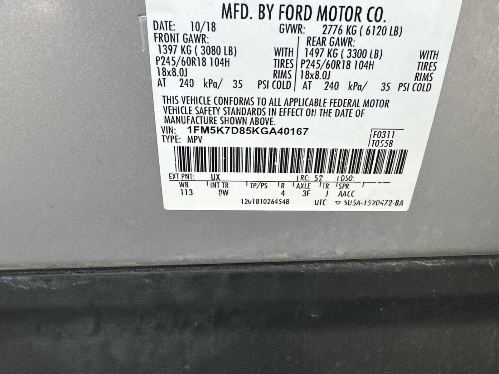 Used 2019 Ingot Silver Metallic Ford XLT image 56