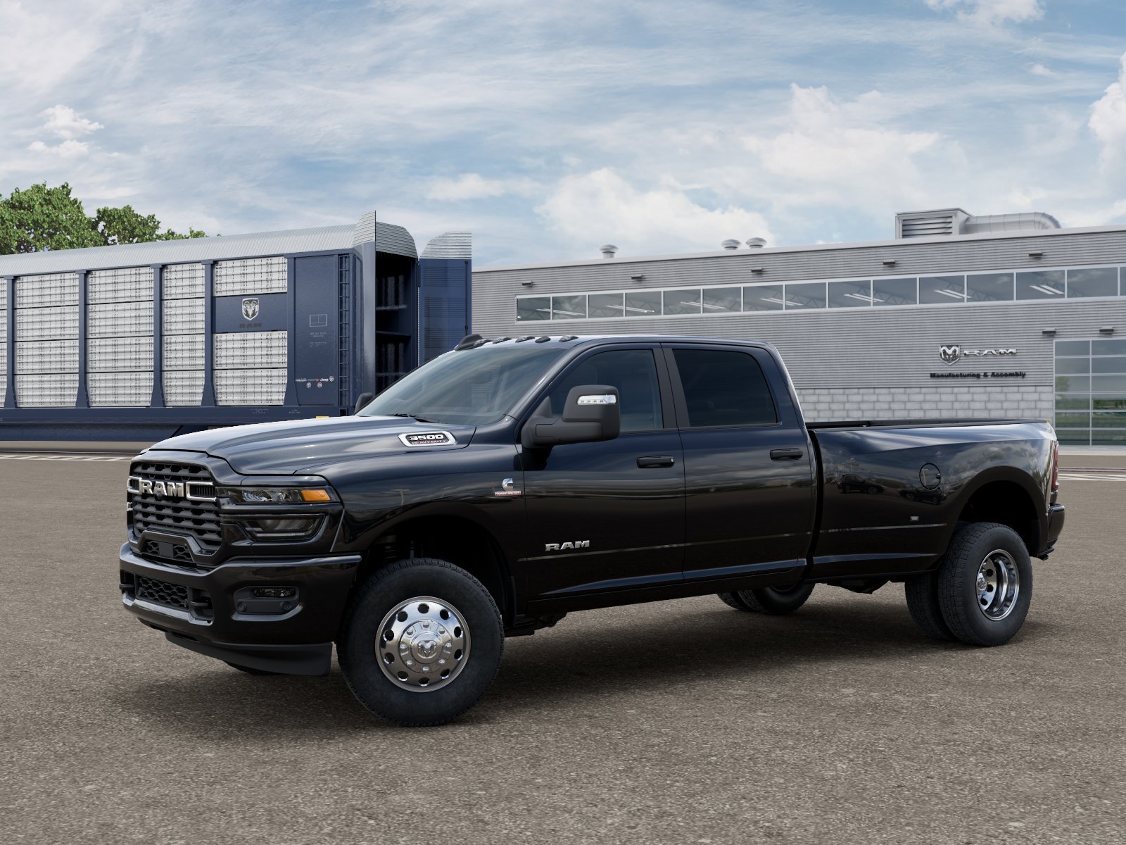 New 2026 Diamond Black Crystal Pearl-Coat Exterior Paint RAM BIG HORN image 1