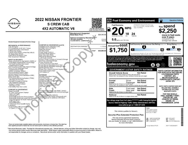 Used 2022 Red Nissan S image 17