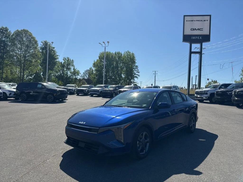 Blue 2025 Kia K4 LXS FWD Sedan Front-Wheel Drive