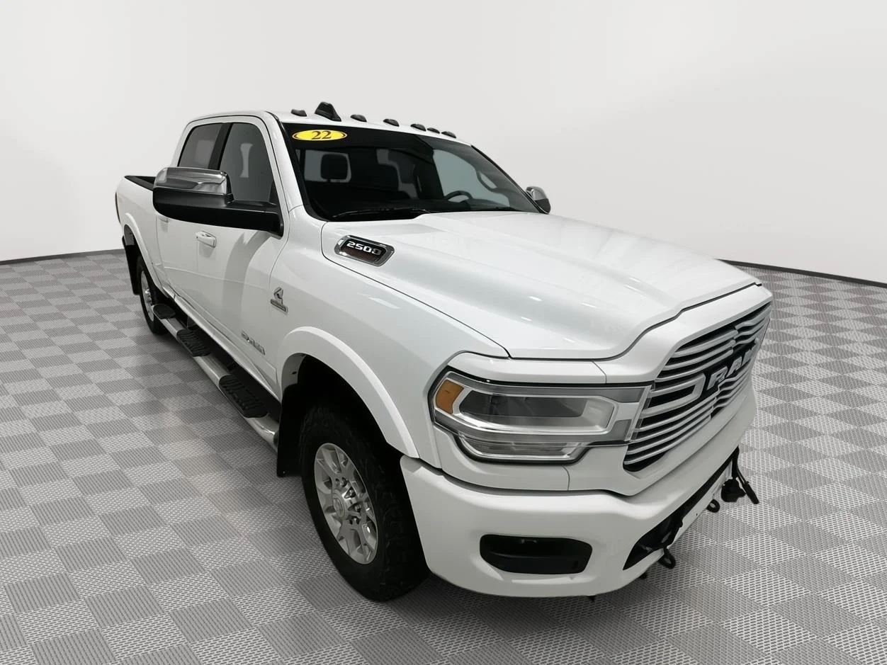 Used 2022 Bright White Clearcoat Ram Laramie image 7