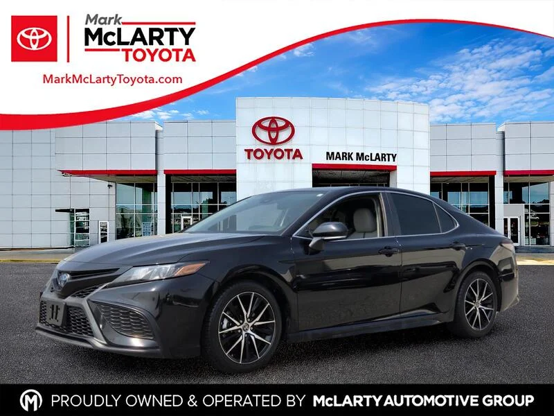 Used 2022 Midnight Black Metallic TOYOTA HYBRID SE CVT image 1