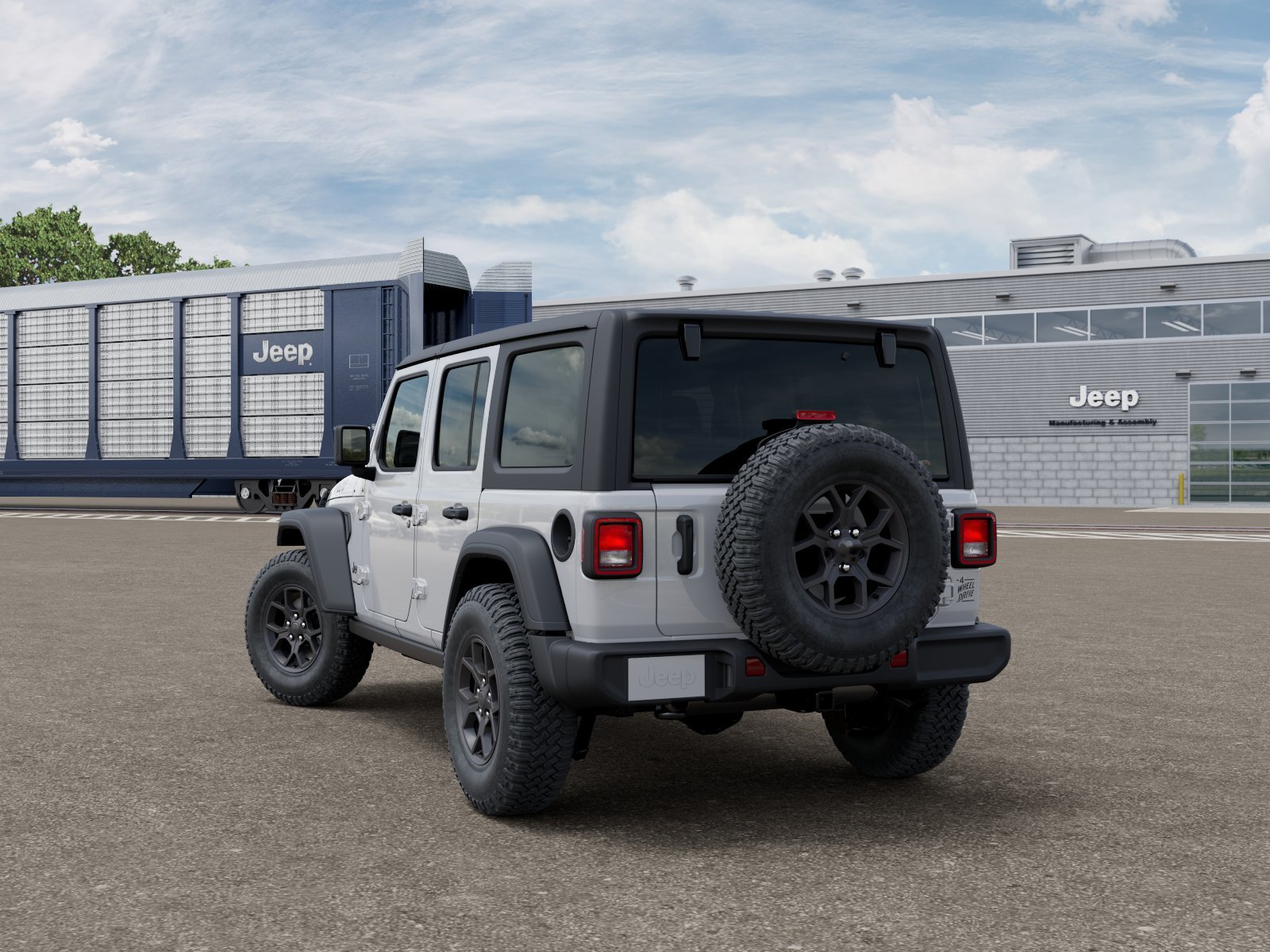 New 2026 Bright White Clear-Coat Exterior Paint Jeep Willys image 3