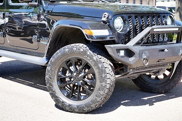 Used 2021 Black Jeep 4-Door Sahara High Altitude 4xe image 3