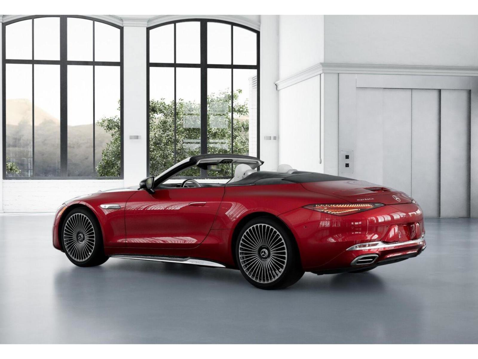 New 2026 MANUFAKTUR garnet red metallic (Red Ambiance) Mercedes-Benz Maybach SL 680 Monogram Series image 30