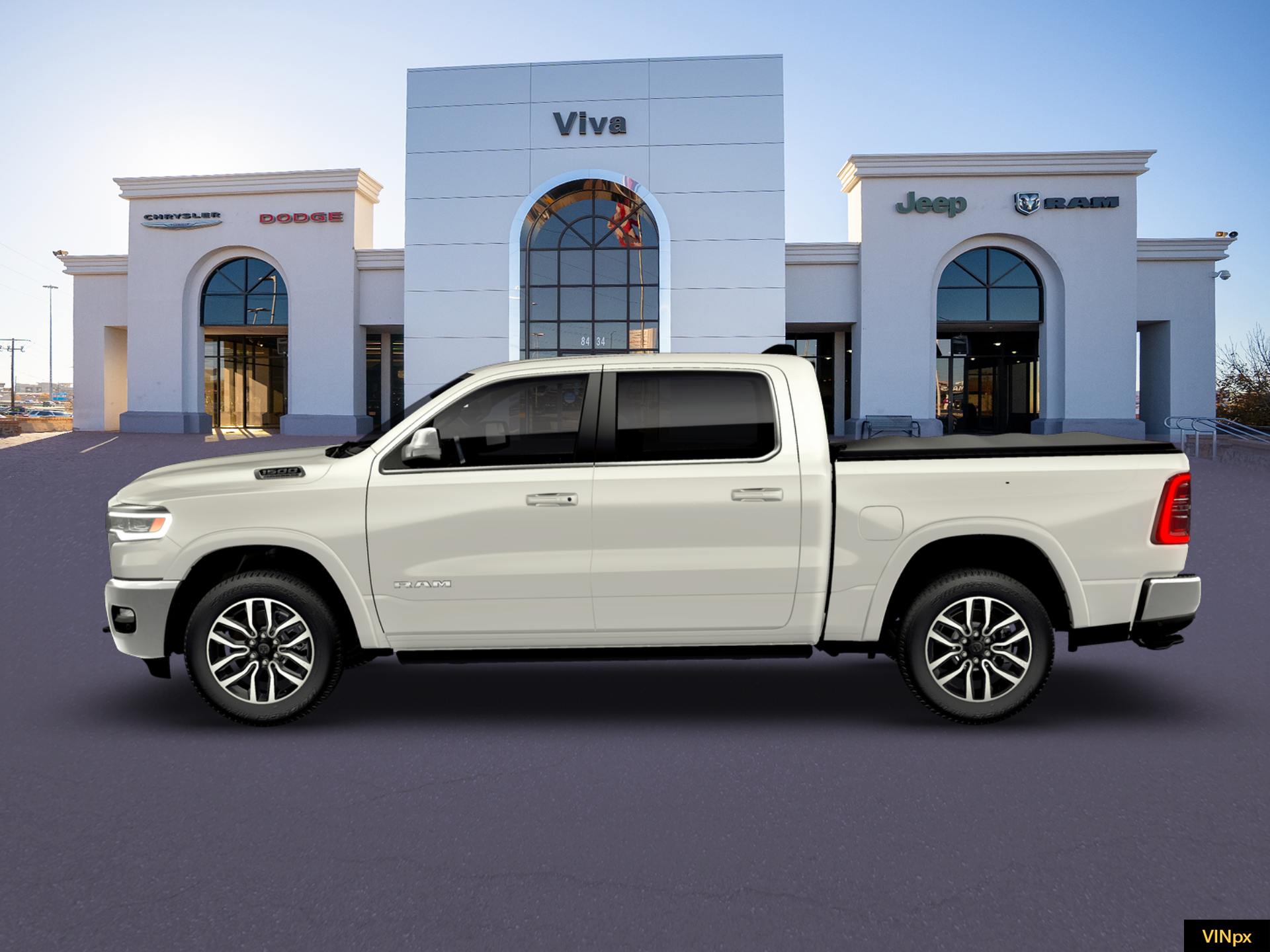 New 2026 Ivory White Tri-Coat Pearlcoat RAM Limited image 3