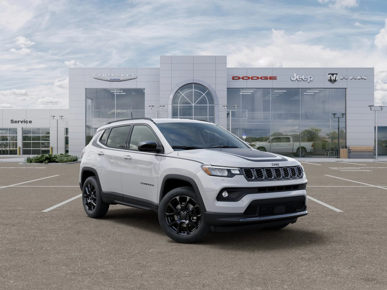 New 2026 Bright White Clear-Coat Exterior Paint Jeep Latitude image 6