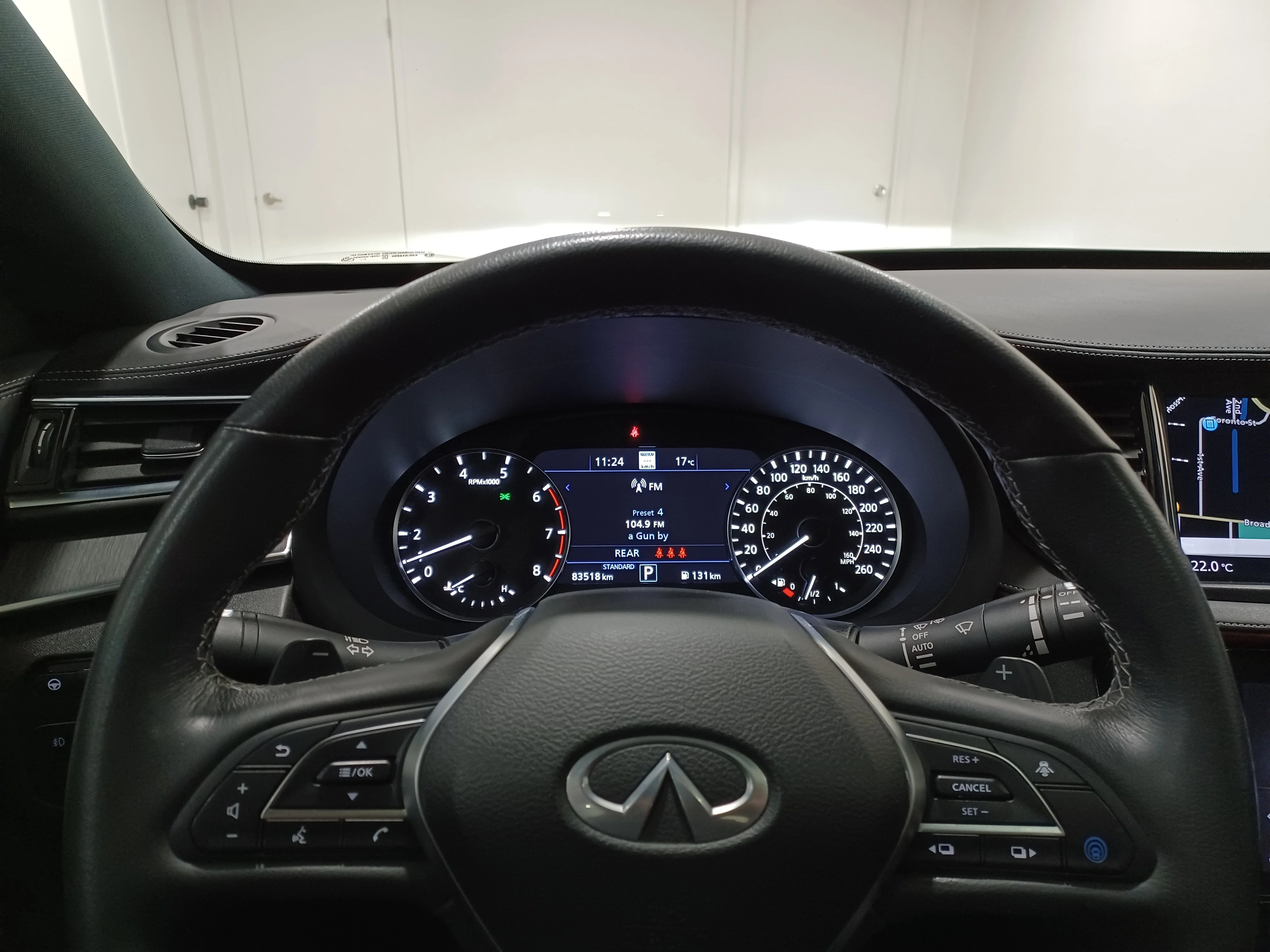 Certified Used 2022 Majestic White Pearl INFINITI Sensory AWD*Adapt Cruise | Remote Start | Nav | 360 Cam | Cooled Red Leather | Sunroof | Htd Wheel image 15