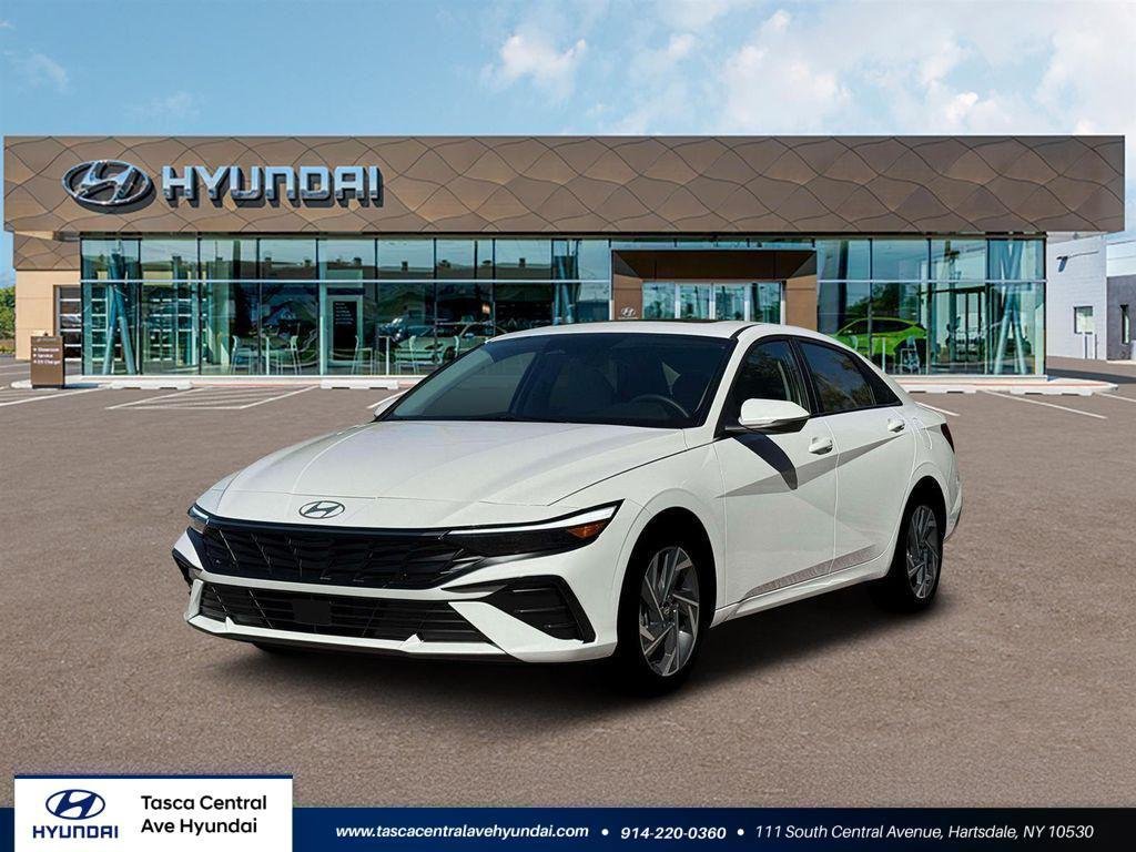White 2026 Hyundai Elantra Sedan Front-Wheel Drive