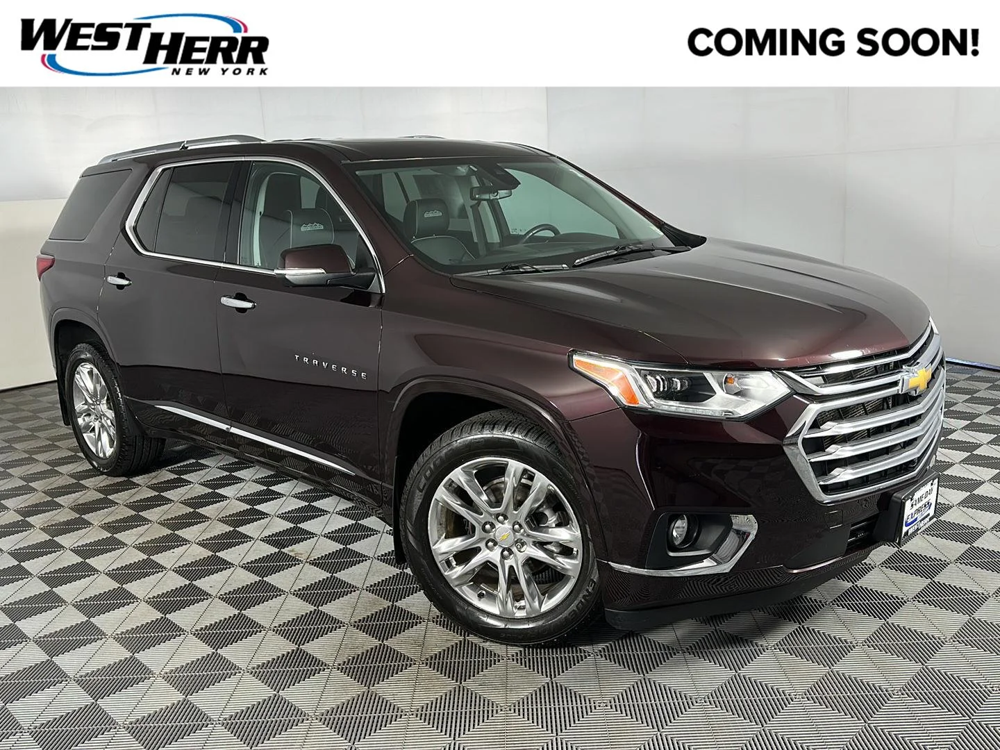 Used 2021 Black Cherry Metallic Chevrolet High Country image 1