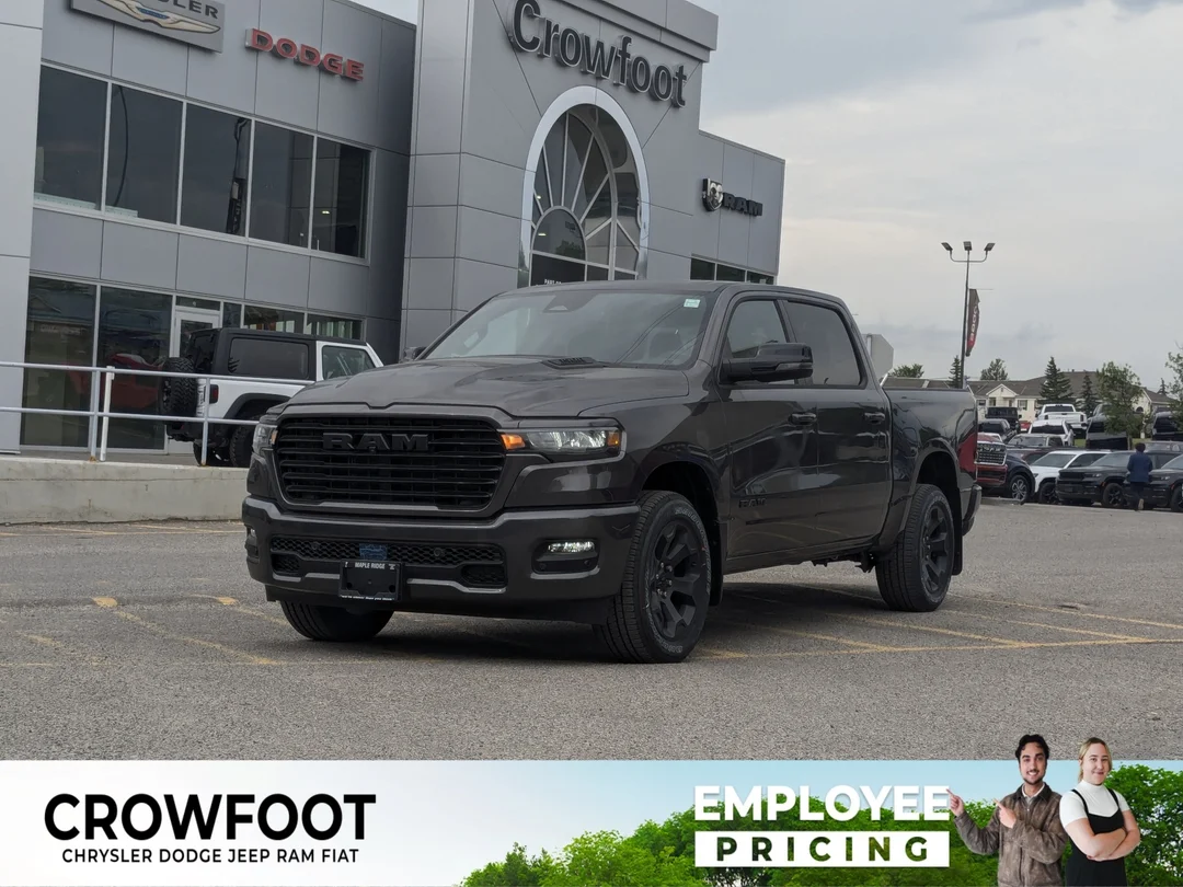 New 2026 Grey RAM Sport - - 4x4 - Panoramic Sunroof - Hurricane Turbo & More! image 1