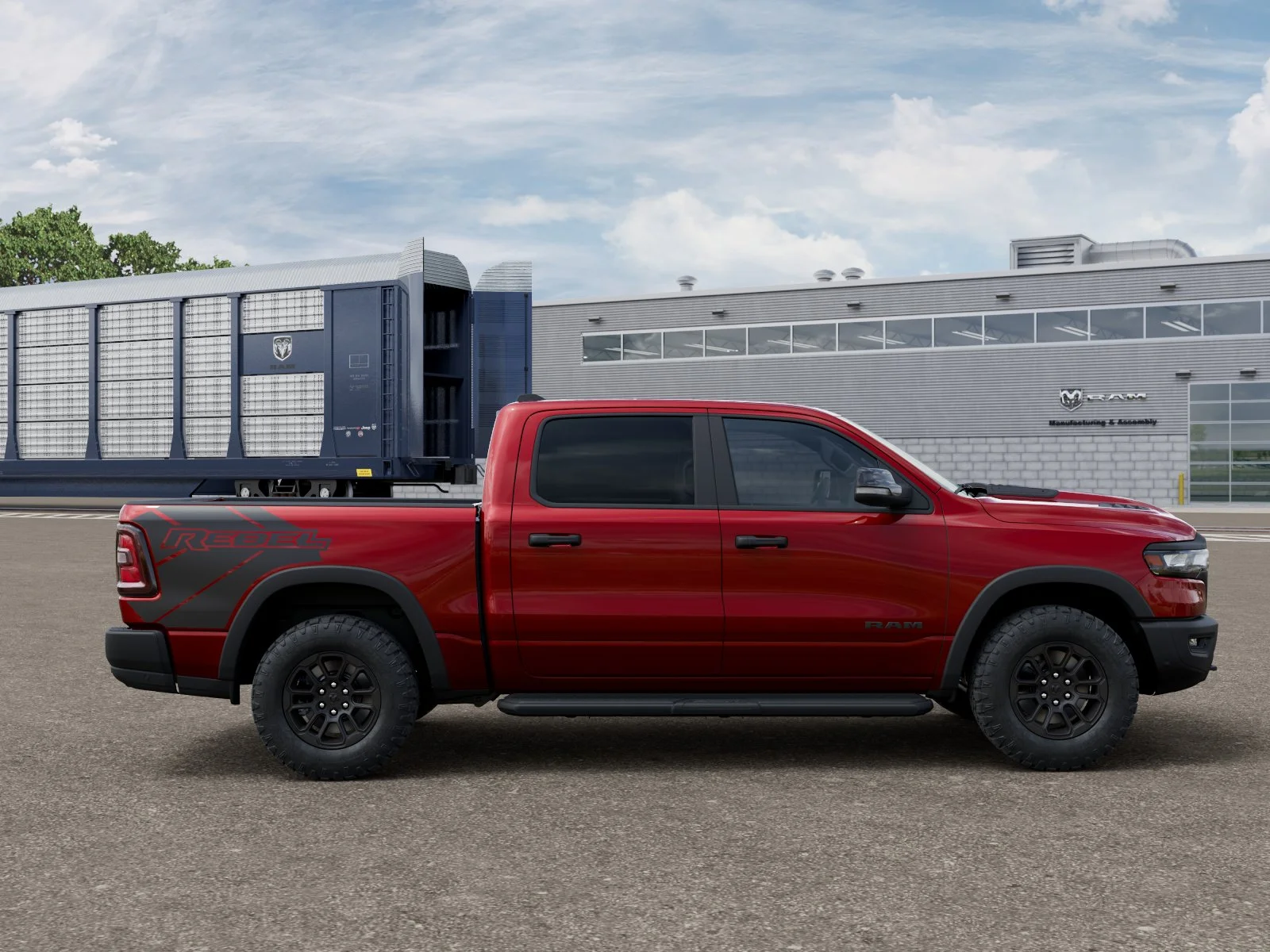 New 2027 Molten Red Pearl-Coat Exterior Paint RAM REBEL image 12