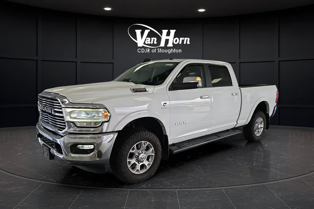 Used 2020 Bright White Clearcoat Ram Laramie image 3