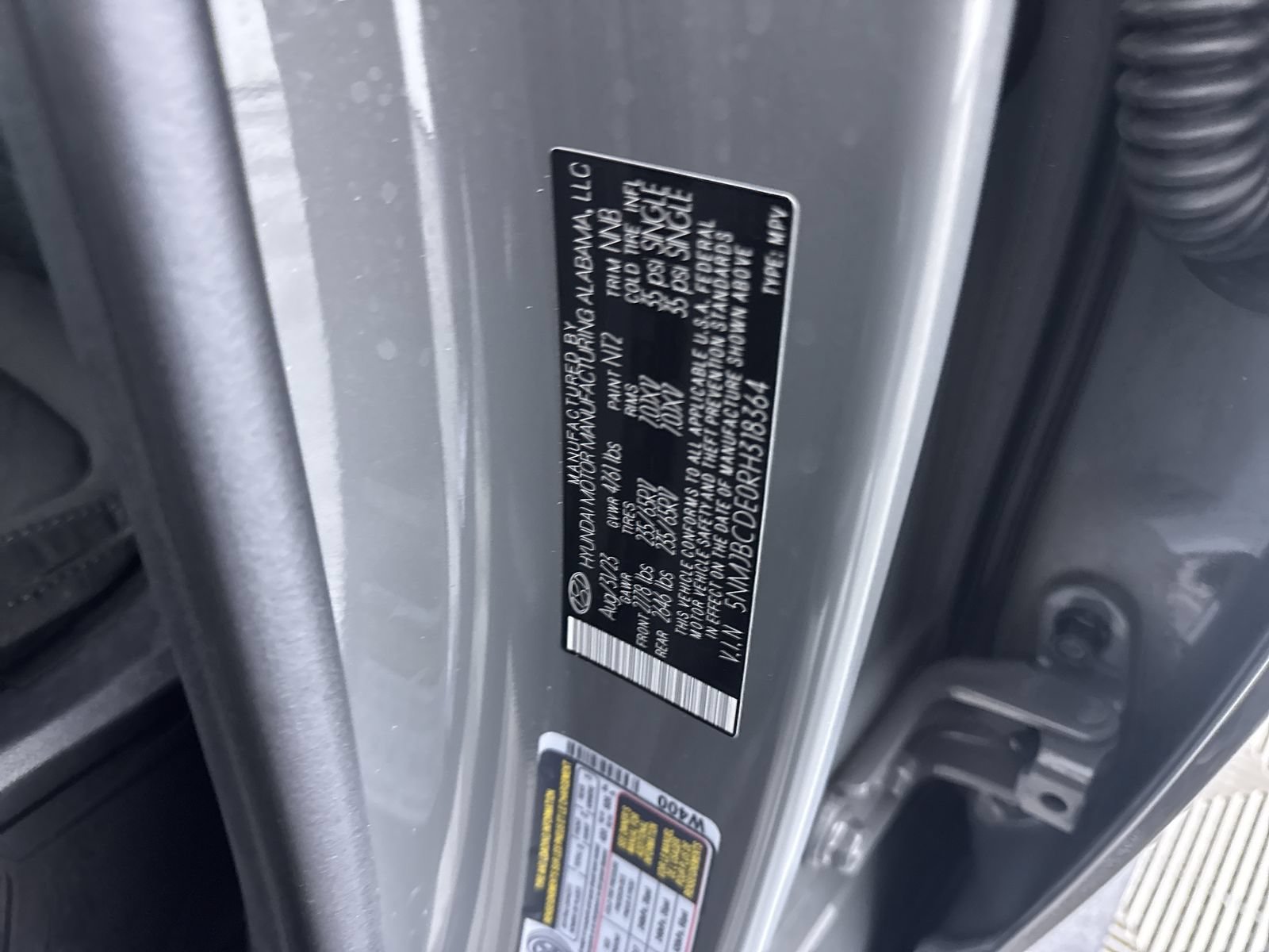 Certified Used 2024 Hampton Gray Hyundai SEL image 12