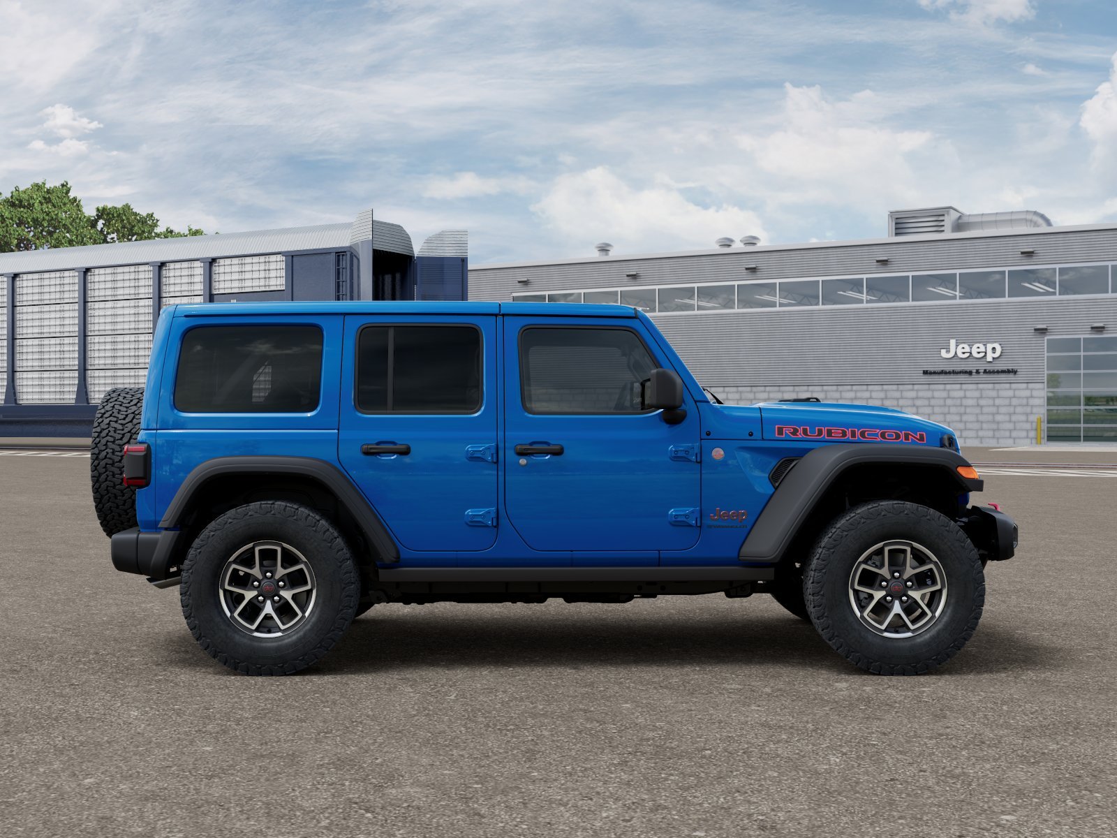 New 2026 Hydro Blue Pearl-Coat Exterior Paint Jeep Rubicon image 12