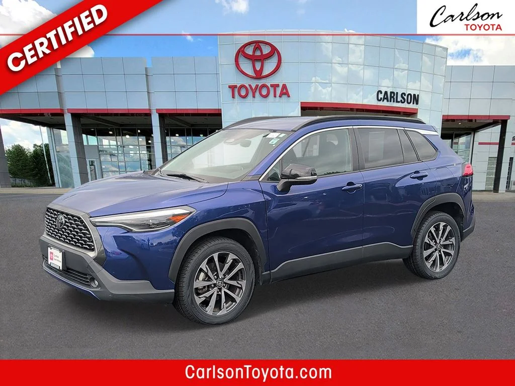 Certified Used 2025 Blue Toyota XLE image 1