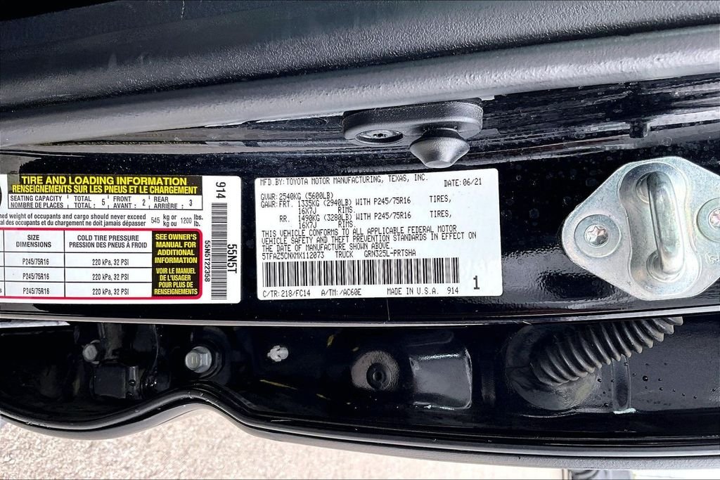 Used 2021 Black Toyota SR5 image 29