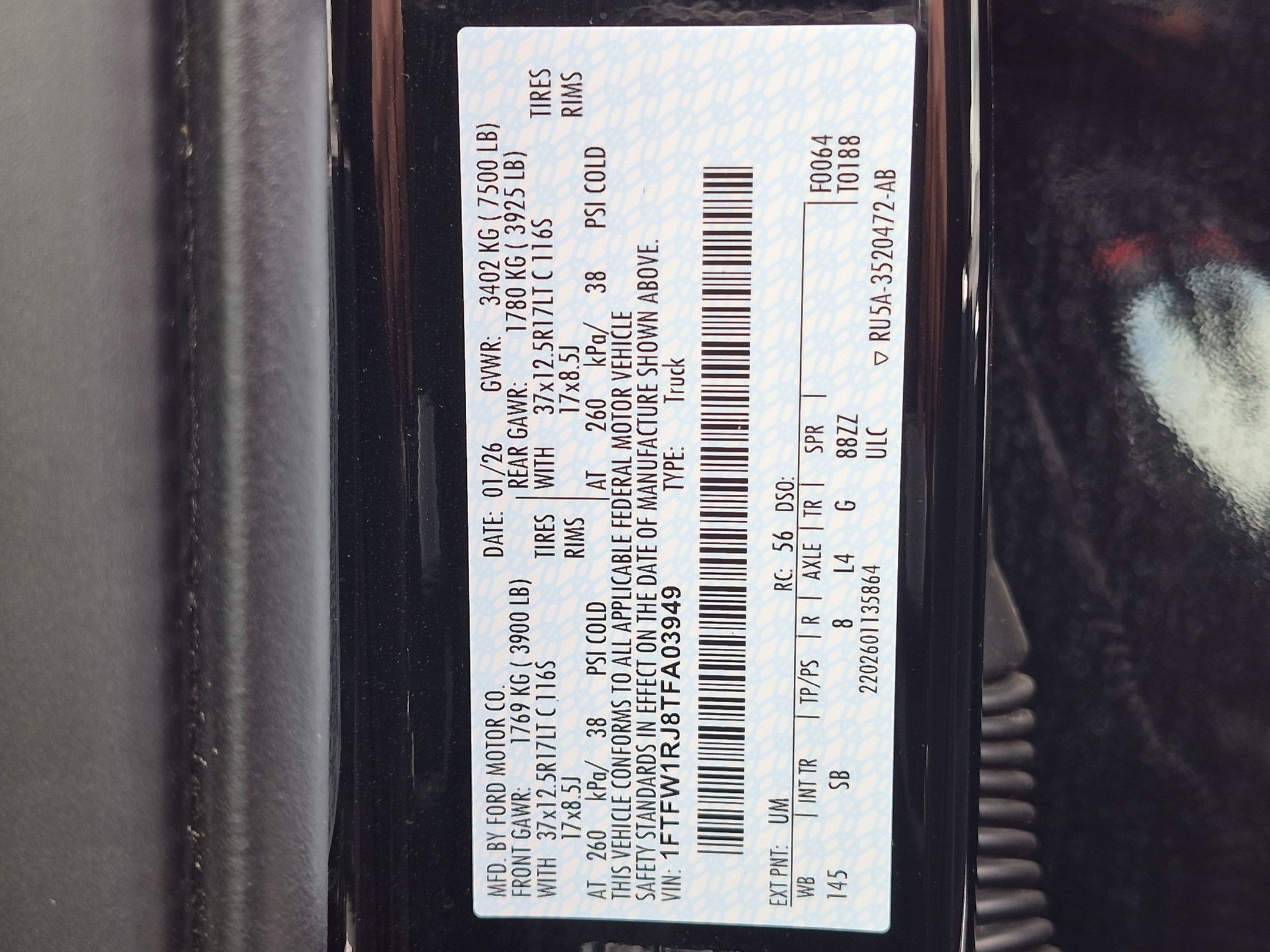 Used 2026 Black Metallic Ford Raptor image 35